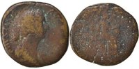 Sesterce Monnaie, Faustina II, Roma, B, Cuivre, Cohen:169 -