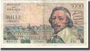 France 1000 Francs Richelieu, 1954-01-07, Fayette:42.25, KM:134a -