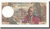 France 10 Francs Voltaire, 1969-08-07, Fayette:62.36, KM:147c -