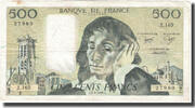 France 500 Francs Pascal, 1982-08-05, Fayette:71.27, KM:156e -