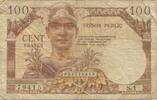 France 100 Francs 1955-1963 Treasury, Fayette:VF34.1, KM:M11a -