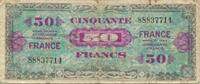 France 50 Francs Drapeau/France, Fayette:VF19.1, KM:117a -