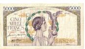 France 5000 Francs Victoire, D.715, Fayette:46.28, KM:97c -