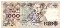 Portugal 1000 Escudos Billet, 1990-07-26, KM:181h -