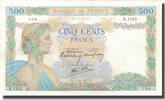 France 500 Francs La Paix, 1940-10-17, Fayette:32.7, KM:95a -
