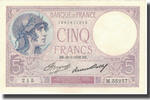 France 5 Francs Violet, 1933-05-26, Fayette:3.17, KM:72e -