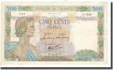 France 500 Francs 1943-02-25, Fayette:32.45, KM:95b -