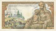 France 1000 Francs Déesse Déméter, 1943-07-22, Fayette:40.31 -