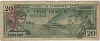 Nouvelles-Hébrides 20 Francs Billet, Condominium des Nouvelles-Hébrides, undated (1945), Undated -