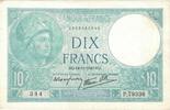France 10 Francs Minerve, P.79336, Fayette:7.20, KM:84 -
