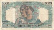 France 1000 Francs Minerve et Hercule, O.118, Fayette:41.7, KM:130a -