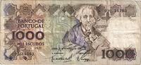 Portugal 1000 Escudos Billet, 1989-11-09, KM:181f -