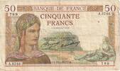 France 50 Francs Cérès, A.5746, Fayette:17.35, KM:81 -