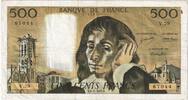 France 500 Francs Pascal, V.29, Fayette:71.8, KM:156b -