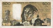 France 500 Francs Pascal, Q.28, Fayette:71.8, KM:156b -