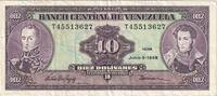 Venezuela 10 Bolívares Billet, 1995-06-05, KM:61d -