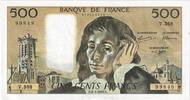 France 500 Francs Pascal, V.368, Fayette:71.49, KM:156i -