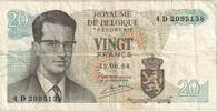 Belgique 20 Francs 1964-06-15, KM:138 -