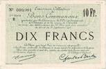 France 10 Francs Douai - Carvin, Premier numéro, Pirot:59-743 -