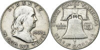 États-Unis Half Dollar Franklin, Denver, Argent, KM:199 -