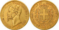 Royaume de Sardaigne 20 Lire Vittorio Emanuele II, Turin, Or -