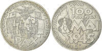 France 100 Francs Commémoration de l'Armistice, Argent -