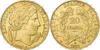 France 20 Francs Cérès, Paris, Or, Gadoury:1059, KM:762 -