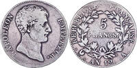 France 5 Francs Napoléon I, Paris, Argent, Gadoury:579 -