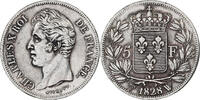 France 5 Francs Charles X, Lille, Argent, Gadoury:644, KM:728.13 -