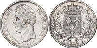 France 5 Francs Charles X, Paris, Argent, Gadoury:644, KM:728.1 -
