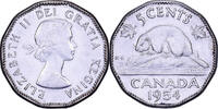 Canada 5 Cents Élisabeth II, Royal Canadian Mint, Chromium And Nickel -