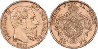 Belgique 20 Francs, 20 Frank Leopold II, Bruxelles, Or, KM:37 -