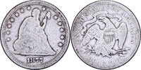 États-Unis Quarter Seated Liberty, U.S. Mint, Argent, KM:A98 -