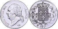 France 5 Francs Louis XVIII, Paris, Argent, Gadoury:614, KM:711.1 -