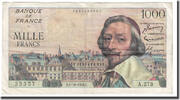 France 1000 Francs Richelieu, 1956-10-04, Fayette:42.22, KM:134a -
