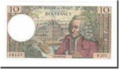 France 10 Francs Voltaire, 1970-03-05, Fayette:62.43, KM:147c -