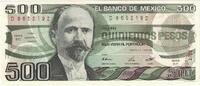Mexique 500 Pesos Billet, 1984-08-07, KM:79b -