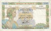 France 500 Francs 1941 La Paix, 1941-05-21, Fayette:32.17, KM:95b TB+