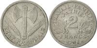 France 2 Francs Monnaie, Bazor, Beaumont - Le Roger, Aluminium -