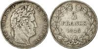 France 5 Francs Monnaie, Louis-Philippe, Strasbourg, Argent -
