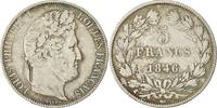 France 5 Francs Monnaie, Louis-Philippe, Lille, Argent -