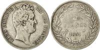 France 5 Francs Monnaie, Louis-Philippe, Marseille, Argent -