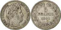 France 5 Francs Monnaie, Louis-Philippe, Paris, Argent -