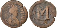Follis Monnaie, Anastasius I 491-518, Constantinople, Cuivre -