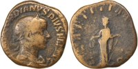 Sesterce Monnaie, Gordien III, Roma, Cuivre, Cohen:122 -
