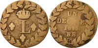 France Decime Monnaie, Louis XVIII, Strasbourg, Bronze -
