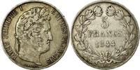 France 5 Francs Monnaie, Louis-Philippe, Strasbourg, Argent -