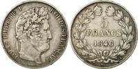 France 5 Francs Monnaie, Louis-Philippe, Paris, Argent, KM:749.1 -