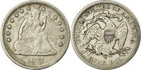États-Unis Quarter Monnaie, Seated Liberty Quarter, U.S. Mint, San -