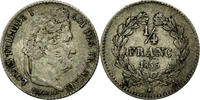 France 1/4 Franc Monnaie, Louis-Philippe, Paris, Argent -